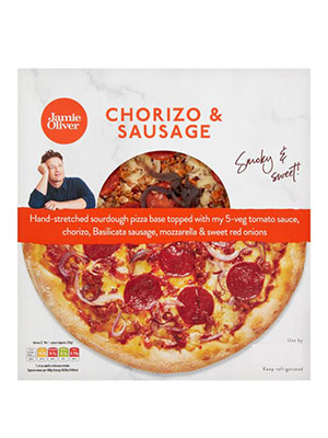 Chorizo & Sausage pizza
