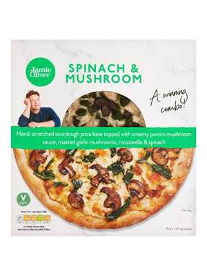 Spinach Muschroom Pizza